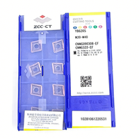 Outil de tournage externe ZCC-CT CNMG090304 CNMG090308 -EF YBG205, outils de tournage pour tour CNC, plaquettes en carbure revêtues PVD, acier inoxydable