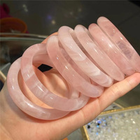 Bracelet en jade vert en pierre gemme naturelle Bracelets en quartz rose de Madagascar pour femme
