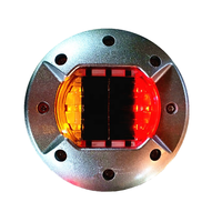 Goujon de route solaire à LED en aluminium IP68 40T Flashing 3M Reflectors White Reflective Safety Cone for Roadway Traffic Light Fabrication