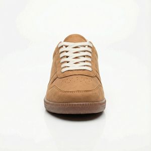 <span class=keywords><strong>Zapatillas</strong></span> Deportivas Casuales Retro de PU Color Bronceado para <span class=keywords><strong>Mujer</strong></span>, con Tira en <span class=keywords><strong>V</strong></span> en Contraste, para Fin de Semana, Compras, Picnic al Aire Libre, Calzado de Moda - Product Image 4