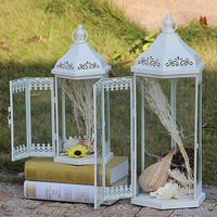 Lanterne d'extérieure en fer forgé style européen, lanterne ajourée Vintage pour décoration de mariage, offre spéciale,