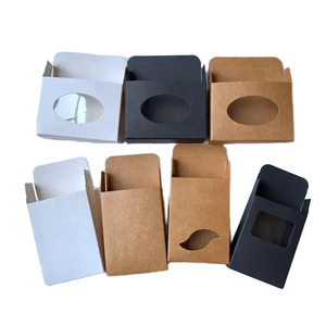 Eco-Friendly Recyclable Art Paperboard Jewelry Storage <b>Box</b> with Transparent Window Heart & Shapes Customizable Liner Options - Product Image 1