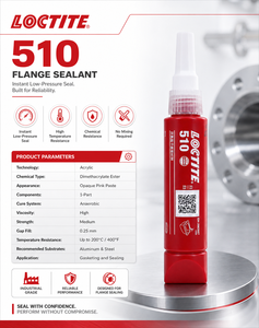 <span class=keywords><strong>LOCTITE</strong></span> 510 Mastic Anaérobie Haute Température pour Joints de Brides, Pâte Rose pour Joints Métalliques Rigides en Aluminium et Acier - Product Image 6