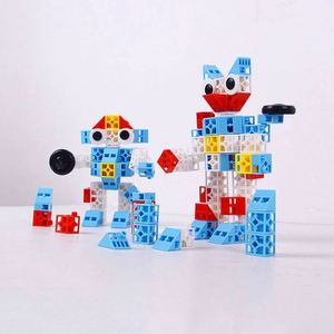 Juguetes Educativos al por Mayor OEM 2020, Bloques de Construcción de Robots de Plástico ABS, Bloques de Juguetes 3D DIY para Niños - Product Image 1