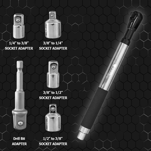 Clé dynamométrique OBBL 1/2 pouce réglable en acier au carbone chromé, mâchoires dentelées, 80 lb-pi, barre de rupture de 15 pouces, qualité DIY, OEM - Product Image 4