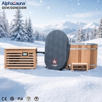 Bains de glace en acier inoxydable avec refroidisseur d'eau à vendre – Combo sauna de jardin et bain froid extérieur