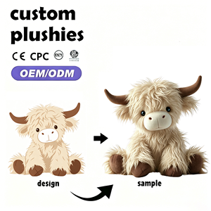 Peluche de <span class=keywords><strong>Vaca</strong></span> de Granja de Peluche Súper Suave Personalizado de Highland con Relleno de Algodón PP Material Ecológico - Product Image 3