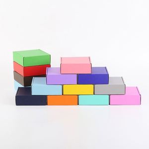 Caja de Envío de Papel con Logotipo Personalizado, Cajas de Embalaje para Ropa de Pequeñas Empresas, Caja de Cartón Corrugado de Colores - Product Image 3