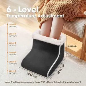 Manufacturer Well Made Electric Heating Winter Electric Foot Warmer USB Powered Heated Boots Heating Shoes