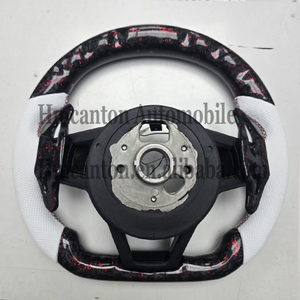 Volante Deportivo de Cuero con LED y Fibra de Carbono Forjada para Audi B9 B8 C8 A4 A6 A7 R8 TT RS A8 Q7, Venta Directa de Fábrica - Product Image 4