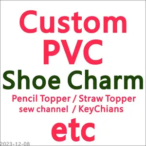 HYB kuaji pvc dükkanı ayakkabı süslemeleri charms pembe kız dans ayakkabısı dantel charms tasarımcı özel ayakkabı charms