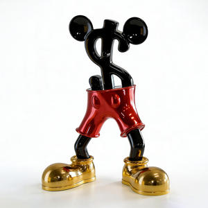 Statua in Resina a Tema <span class=keywords><strong>Mickey</strong></span> con Simbolo del Dollaro, Distintiva e Giocosa - Product Image 3