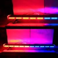 Rampe Lumineuse LED Haute Luminosité pour Véhicule d'Urgence, Gyrophare de Toit Flash Stroboscopique Automobile, Balise Clignotante LED Puissante