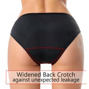 Maillot de bain 8 couleurs uni taille basse, 4 couches, flux abondant, anti-fuite, étiquettes personnalisées, OEM, nylon, élasthanne, protection solaire, fabrication usine - Product Image 3