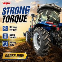 Tracteur à roues polyvalent de 180 CV 4x4 avec moteur et boîte de vitesses pour les équipements agricoles