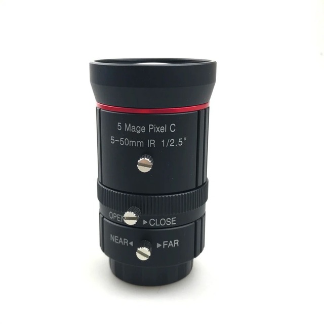 Custom 5-50mm 1/2.5' HD 5.0MP Varifocal Industrial Vision Lens CCTV Camera with Manual Zoom Focus C/CS Mount