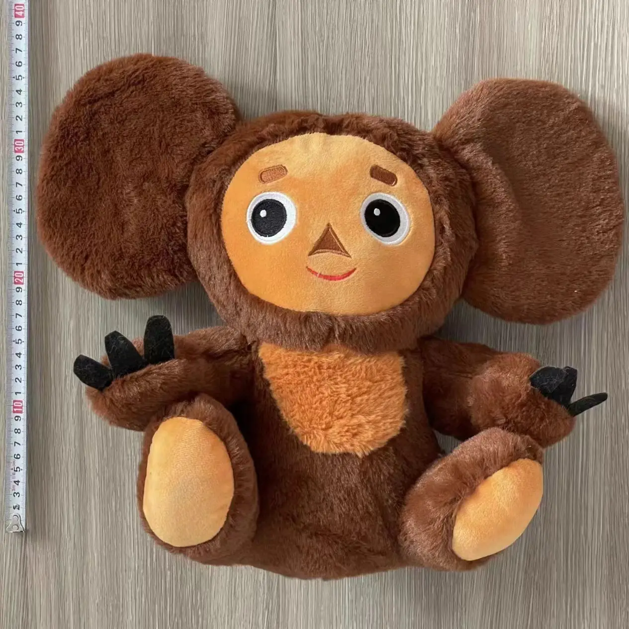 말하는 노래 Cheburashka 봉제 장난감 큰 눈 원숭이 옷 Cheburashka 인형 러시아 애니메이션 어린이 인형 동물 장난감