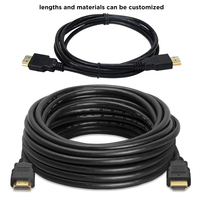 Kabel High Speed 10ft (3m) Male to Male dengan Ethernet 4K 60Hz 1080p 18Gbps 3D untuk 2.0 untuk Proyektor & Monitor (PVC)
