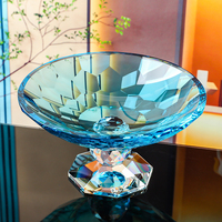 K9 Kristalglas Geëtst Modern Offset Gedrukt Fruit Schaal Ecologisch Snack Dessert Kunst Collectible Huis Bruiloft JiayongCrystal