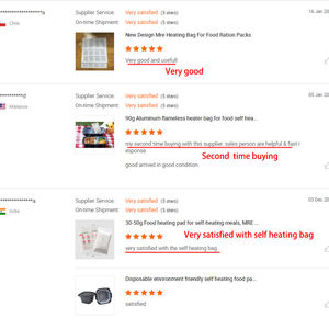 Hoge kwaliteit 80g MRE zelfverwarmende vlamloze rantsoenverwarmer FRH-pad voor 400g voedselverwarmers - Product Image 4