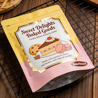 Sachet personnalisé en papier kraft imprimé pour biscuits et épices, compostable et biodégradable en PLA, pochette verticale écologique pour assaisonnements et emballages alimentaires