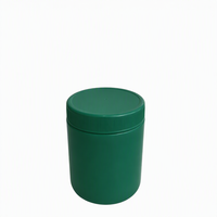 Pot cylindrique vide en HDPE de 500 ml (16 oz) avec surface mate, couleur personnalisée, bouchon à vis pour crème de soin, cosmétiques, savon liquide