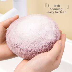 <b>Round</b> Soft Mesh Handheld Bath Sponge Balls Cleaning <b>Brush</b> Shower Body Cleaner Exfoliat Scrubbers Bath Ball Bathroom Accessories - Product Image 3