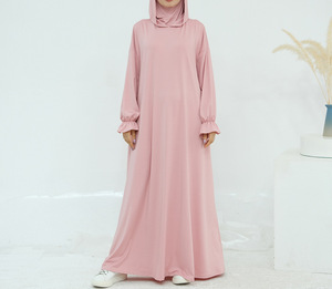 Abaya Glory Fashion Robe Décontractée à Capuche de Couleur Unie de Dubaï <span class=keywords><strong>Turquie</strong></span> - Product Image 4
