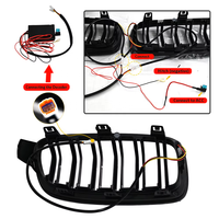 Auto-y décoré lumière LED calandre avant pour BMW série 3 2013-18 M3 F30 F35 LED éclairage Center garniture voiture accessoires pour BMW F30