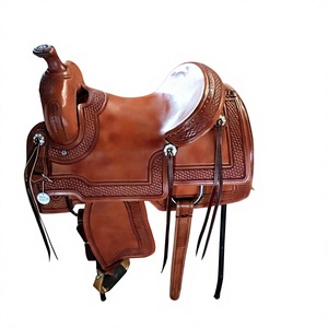 Selles en cuir véritable durable pour équipement de course hippique, fournisseur et grossiste indien, prix d'usine, style personnalisé. - Product Image 1