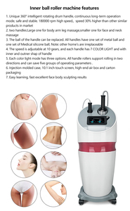 Machine amincissante en vente chaude, endosphère, sculpture corporelle, thérapie par rouleaux, drainage lymphatique ABS, lifting du visage, appareil de beauté endosphère - Product Image 6