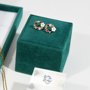 Bán buôn gói đồ trang sức tùy chỉnh hộp đồ trang sức <span class=keywords><strong>PU</strong></span> da Vòng đeo tay sang trọng Vòng cổ bông tai vòng Hộp bao bì hộp đồ trang sức - Product Image 6