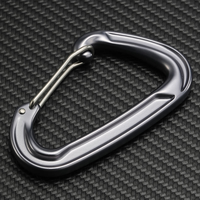 Mousqueton en aluminium aéronautique 22kN conforme à la norme CE pour l'escalade professionnelle, les travaux en hauteur et l'équipement de sécurité industriel