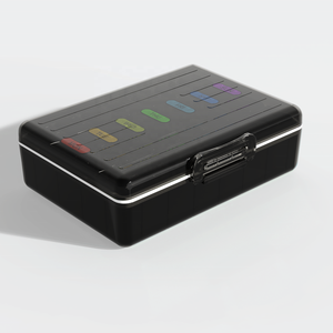 Pastillero Semanal Gujia <span class=keywords><strong>de</strong></span> 28 Compartimentos, Libre <span class=keywords><strong>de</strong></span> BPA, Material PP ABS, Gran Capacidad, Estuche <span class=keywords><strong>de</strong></span> Almacenamiento <span class=keywords><strong>de</strong></span> Viaje, Uso Multifuncional <span class=keywords><strong>de</strong></span> 7 Días - Product Image 1