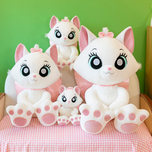 Peluche Angela <span class=keywords><strong>Cartoon</strong></span>, Gatto Principessa Bianco con Grandi Occhi, Bambola Carina Mary Cat, Giocattolo in Peluche, Regalo per Bambini - Product Image 1