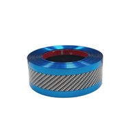 Autocollant de protection de seuil de porte en fibre de carbone, autocollant anti-collision pour pédale, autocollant décoratif