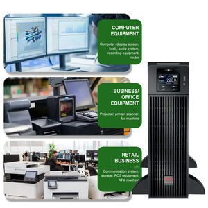 APC Schneider Ups Alimentation sans interruption Ordinateur Serveur Secours d'urgence Puissance 3KVA <span class=keywords><strong>2400W</strong></span> Batterie incluse - Product Image 2