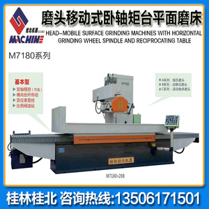 Meuleuse à surface horizontale Guilin Guibei Machinery Mb7170 15 kW, machine de rectification de planches sur pied haute précision - Product Image 5
