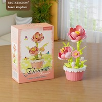 Blocs de construction Nano Bricks, Micro Bouquet de fleurs éternelles, Rose, Tournesol, Plante en pot, Ornement, Jouet d'assemblage, Cadeau