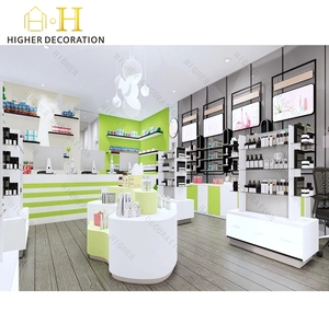 ديكور داخلي لمتجر طبي، رفوف صيدلية خشبية، خزانة عرض للصيدلية - Product Image 5