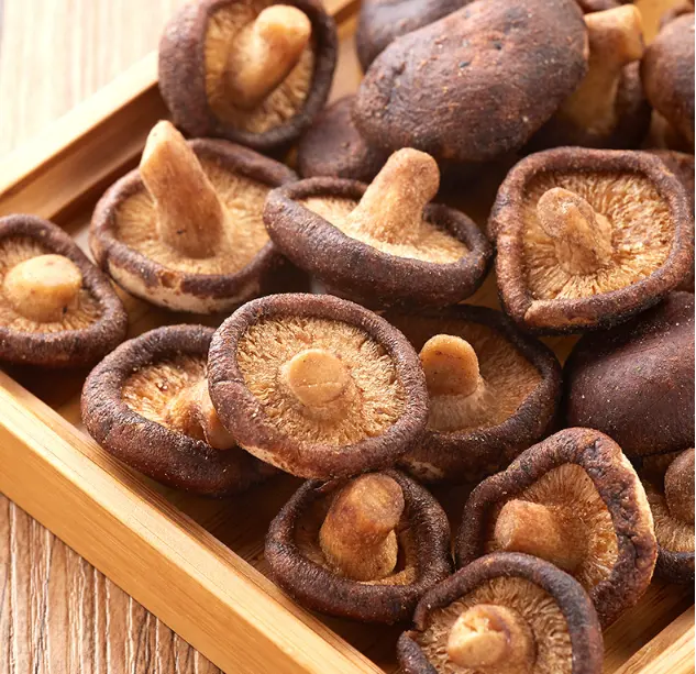 Prix de gros VF Shiitake légumes champignons Snacks sains champignons frits sous vide
