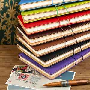 Customisable Hardcover Notebook for Boys Personalised Business Gift New Design PU Leather Material Elastic Strap Spiral Binding - Product Image 3