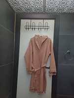 Peignoir turc en piqué, serviette à capuche, séchage rapide, coton, manches longues, coloré, doux, pour femmes et hommes, lavable, usage quotidien à la maison