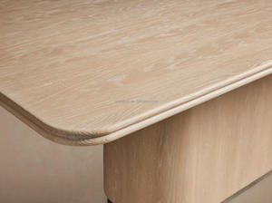 French Antique <strong>Rustic</strong> Solid Oak Wood <strong>Dining</strong> <strong>Table</strong> Durable Handmade Farmhouse for Hotel/Villa Use Assembly Required - Product Image 4