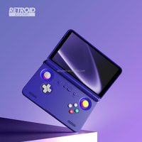 Consoles de jeux rétro Retroid Pocket Flip 2 Android 13 Consoles de jeux portables 8 Go + 128 Go avec Wifi 6