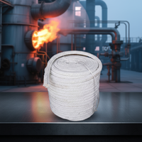 Cordon en fibre céramique renforcé de fil SS310 pour joint d'expansion de four à coke, joint d'étanchéité haute température, commande en gros