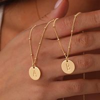 Chaîne artisanale durable en acier inoxydable double couche 18K, maillons ronds de 6 mm, en acier inoxydable coupé et poli à la main pour femme