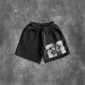 ชุดวอร์ม2ชิ้นสำหรับผู้ชายเสื้อเชิ้ตลายกราฟิกสำหรับฤดูร้อนพิมพ์โลโก้ออกแบบได้ตามต้องการจากโรงงาน - Product Image 6