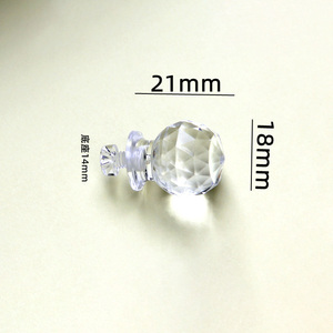 Clear Acrylic Crystal Diamond <strong>Knobs</strong> Decorative Drawer <strong>Dresser</strong> Cabinet Handles with Mounting Screws <strong>for</strong> Kitchen Use - Product Image 3