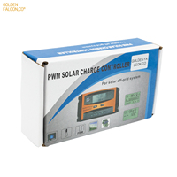 Contrôleur de charge solaire PWM 20A 12V 24V, régulateur intelligent automatique avec écran LCD, double USB pour batterie lithium-acide au plomb, camping-car